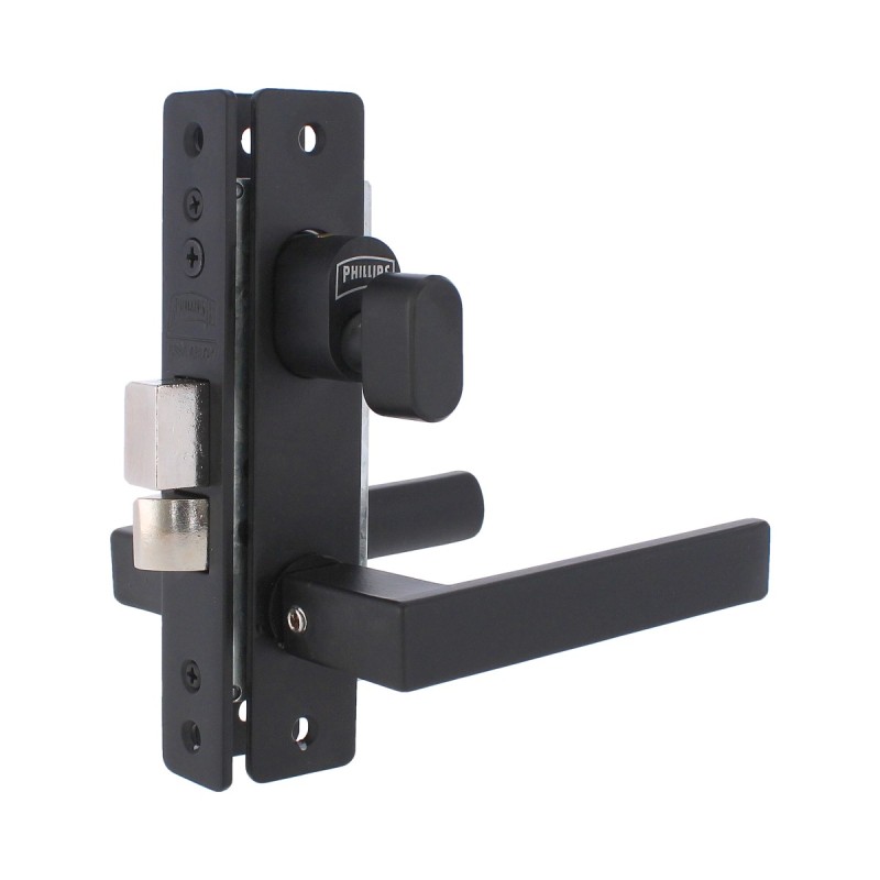Cerradura para puerta residencial negra 520C Phillips