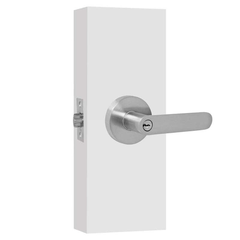 Cerradura para recámara níquel satinado Bari Inoxx Italy