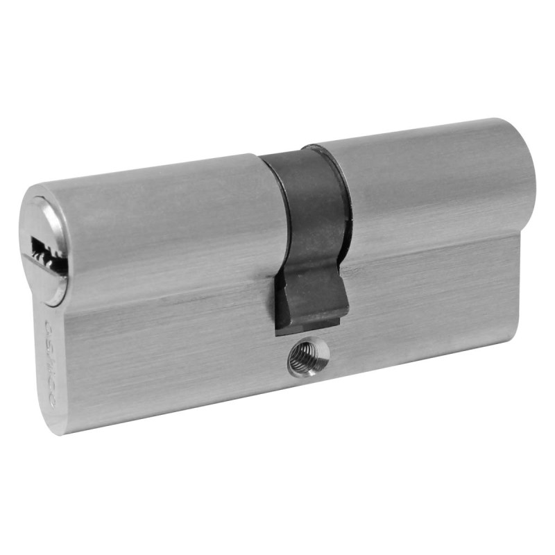 Cilindro europeo alta seguridad níquel satinado 70 mm 89050 Ashico