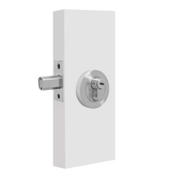 Cerrojo cilindro / mariposa níquel satinado Forte Luxe 33155 Ashico