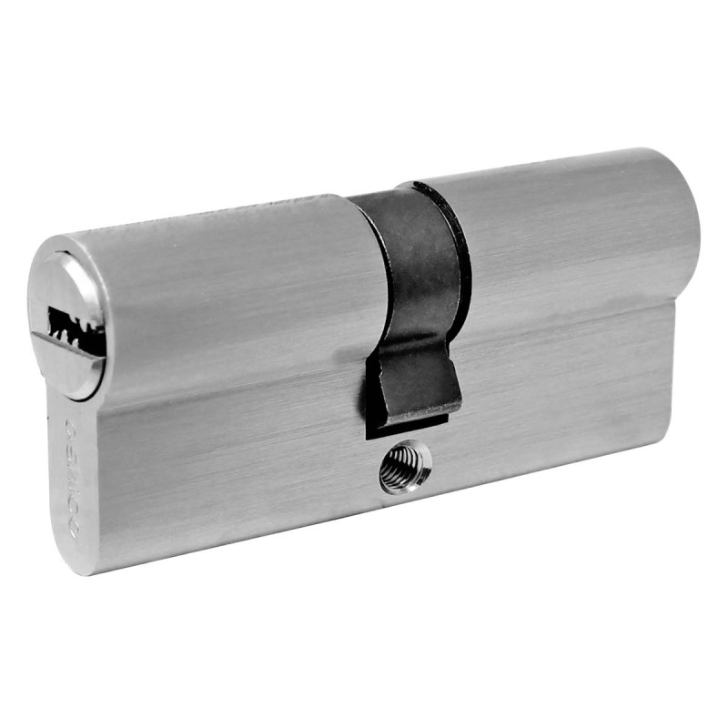 Cilindro europeo níquel satinado 70 mm 89000 Ashico