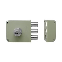 Cerradura de sobreponer alta seguridad con 3 barras L6C Tover