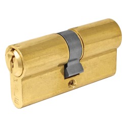 Cilindro de perfil europeo 62 mm latón brillante 164GNC KaleKilit
