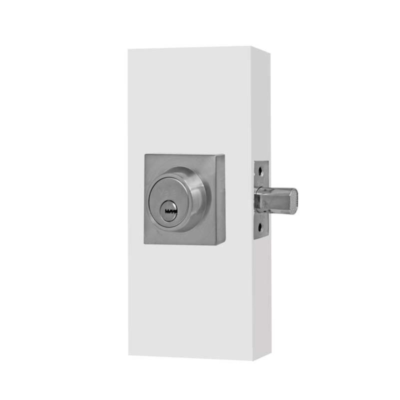 Cerrojo cuadrado llave / llave níquel satinado Argos 89174 Yale