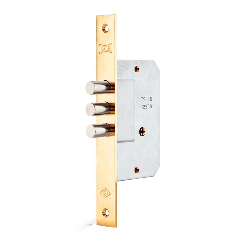 Mecanismo de embutir con llave tetra latón brillante 189 3MF Kale Kilit