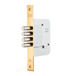 Mecanismo de embutir con llave tetra latón brillante 189 4MF Kale Kilit