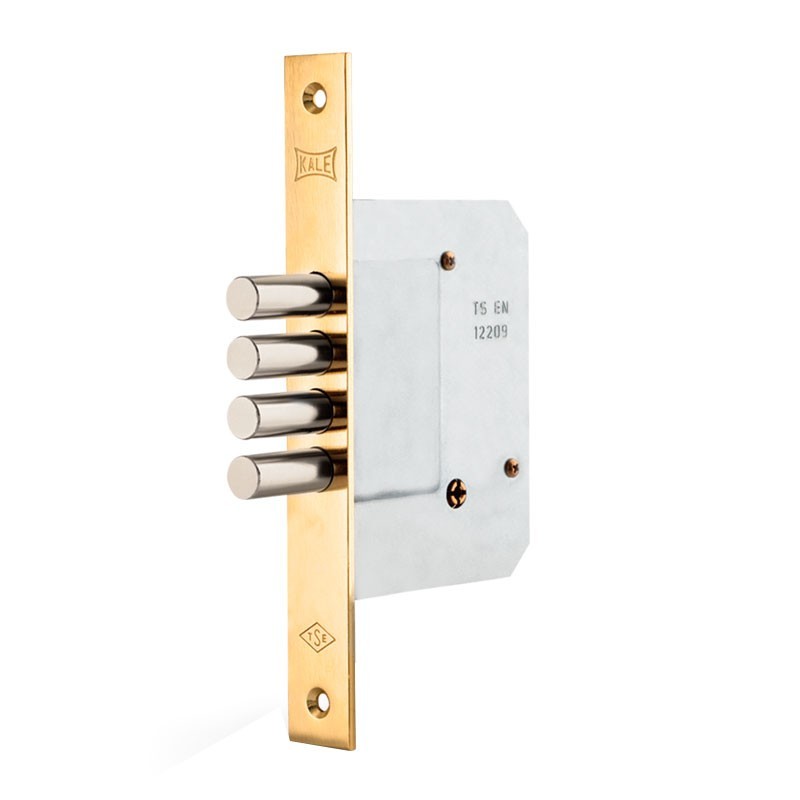 Mecanismo de embutir con llave tetra latón brillante 189 4MF Kale Kilit