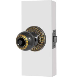 Cerradura para recámara niquel negro Marijo 9600 Ashico