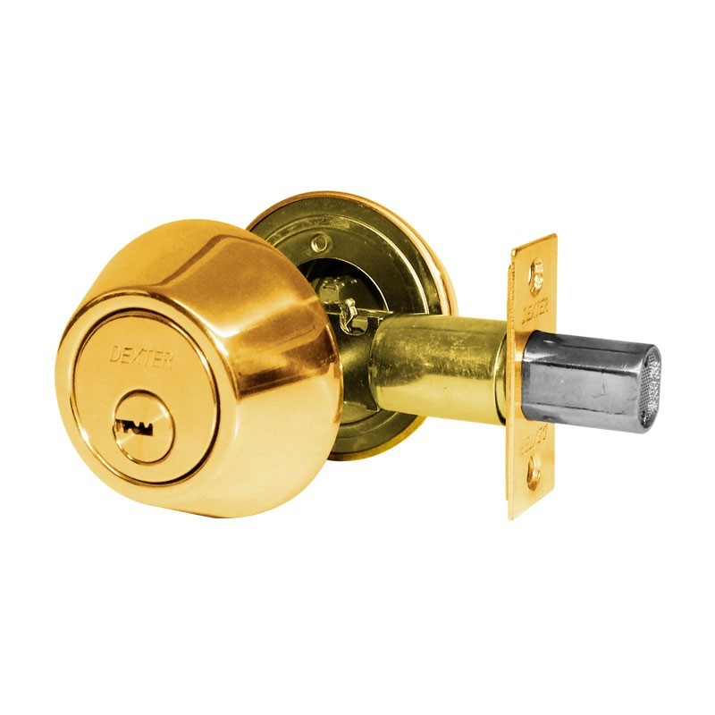 Cerrojo de alta seguridad latón brillante 6336 Dexter