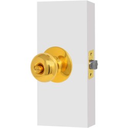 Cerradura para recámara latón brillante Cariel 12014 Ashico