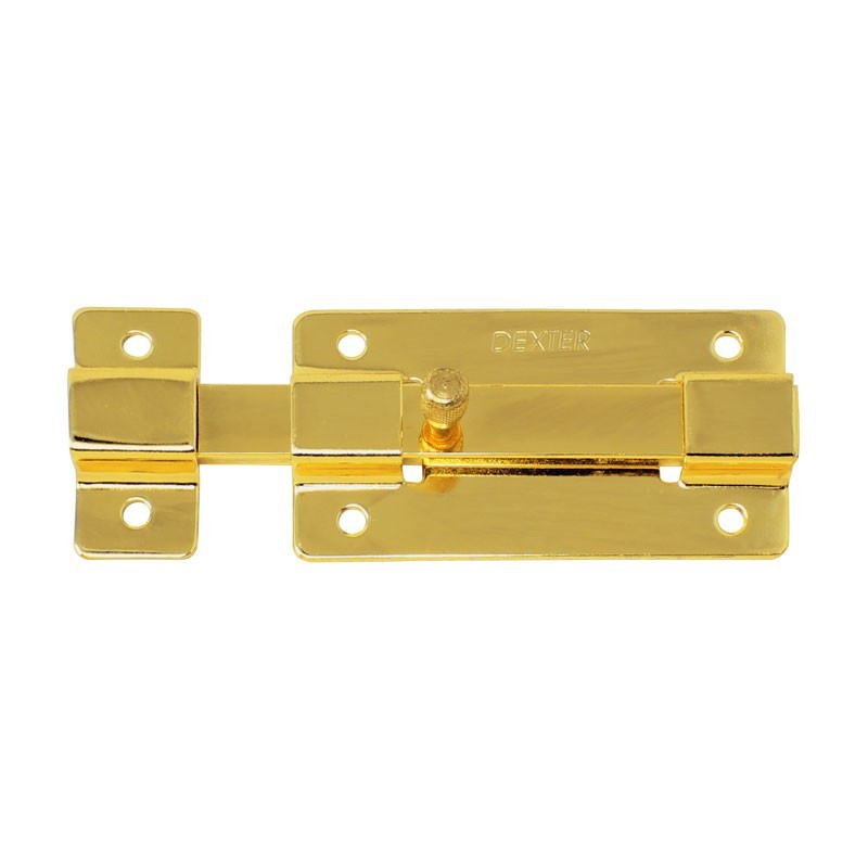 Pasador de sobreponer latón brillante 100 mm 6875 Dexter