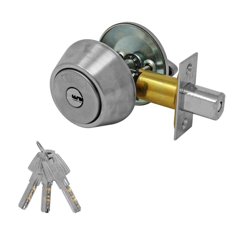 Cerrojo cilindro / mariposa cromo mate X546 Tesa