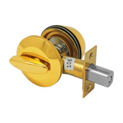 Cerrojo cilindro / mariposa latón brillante X546 Tesa