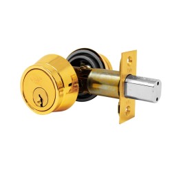 Cerrojo doble cilindro latón brillante B462 Yale