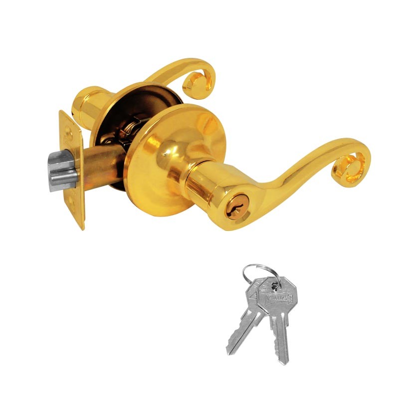 Cerradura para recámara latón brillante Saura Phillips