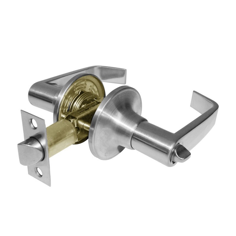 Cerradura de manija para baño cromo mate Eifel Yale