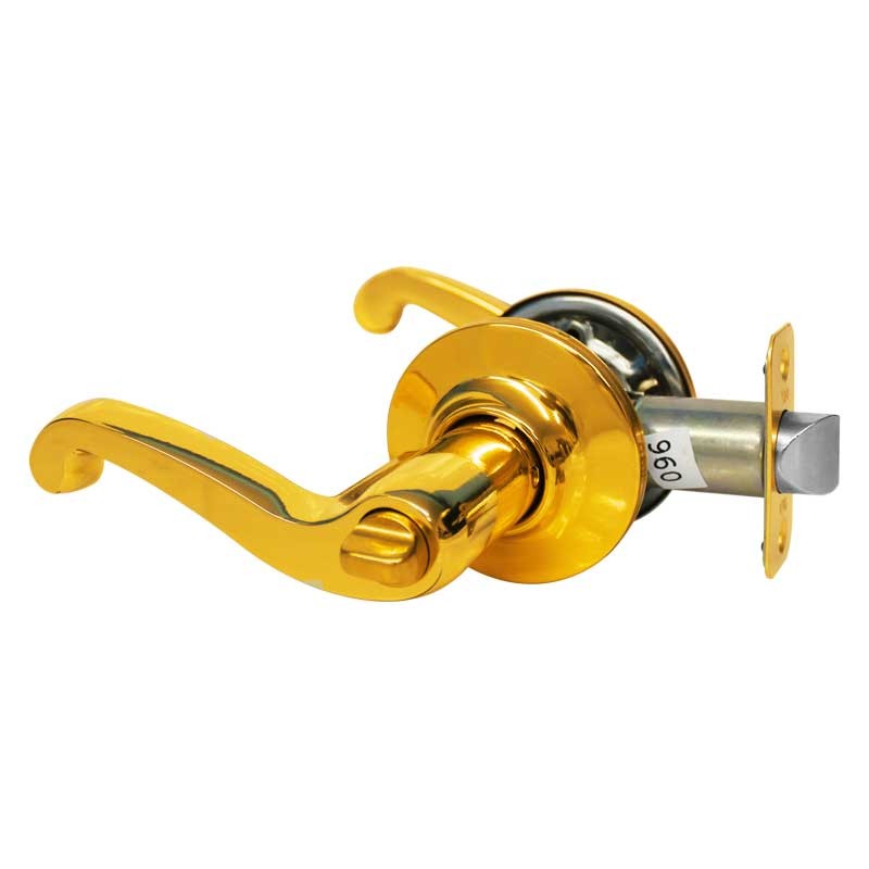 Cerradura de manija para baño latón brillante Vento Yale