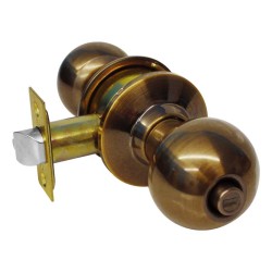 Cerradura para recámara latón antiguo Ball Yale