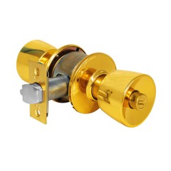 Cerradura para recámara latón brillante Tulip Yale