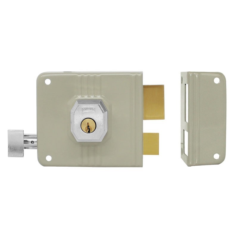 Cerradura de sobreponer derecha tráfico pesado 675 Phillips