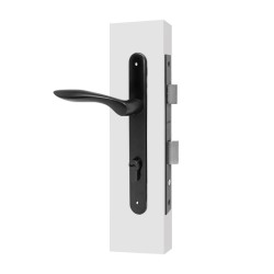 Cerradura de perfil angosto negra Lily 895 Ashico