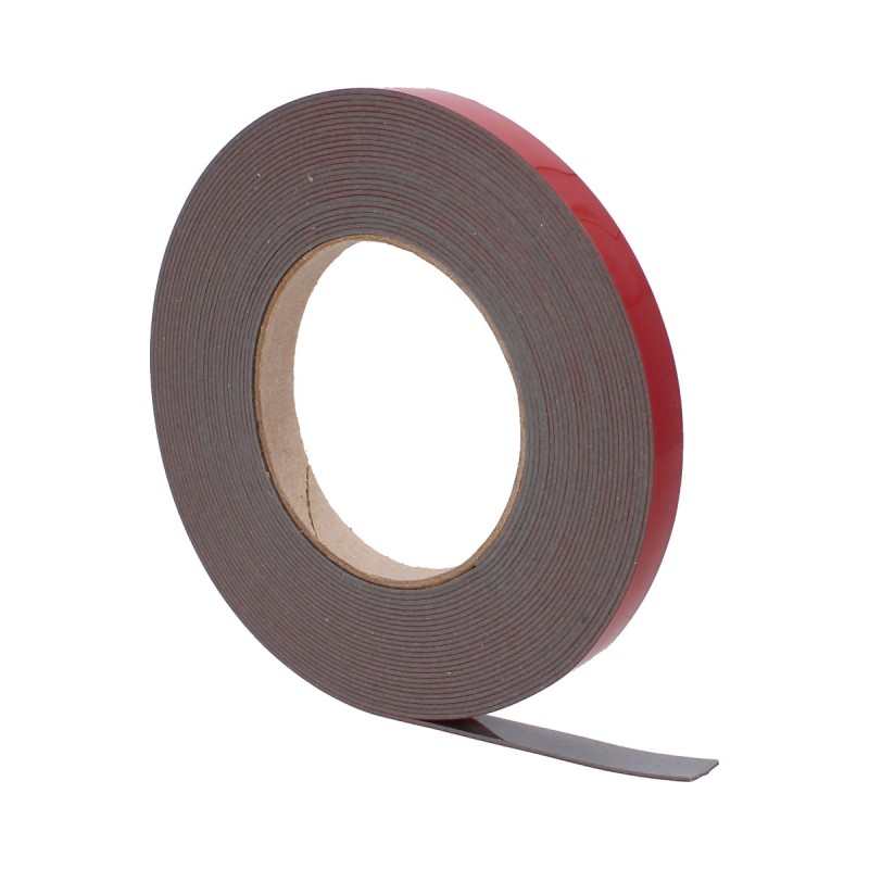 Cinta acrílica gris 12 mm x 10 metros ECGB-009 Ergy