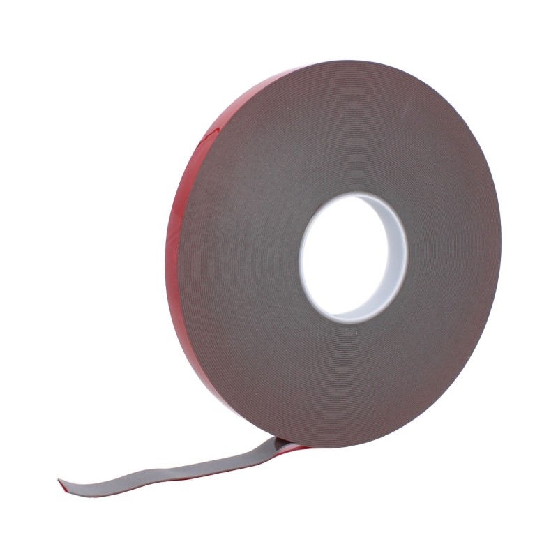 Cinta acrílica gris 12 mm x 33 metros ECGB-007 Ergy