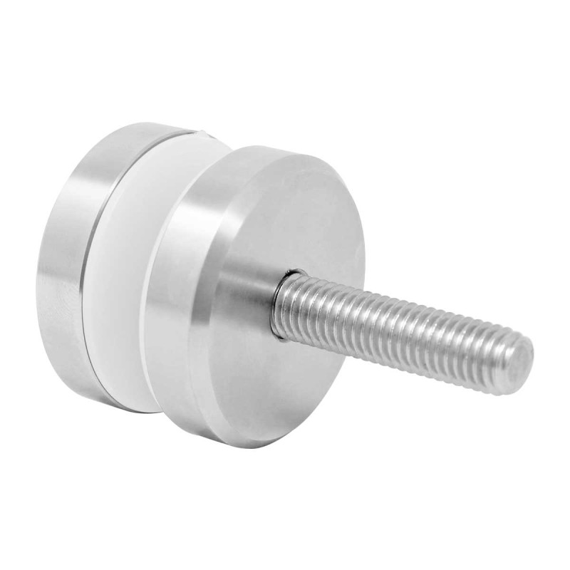 Conector con chapetón muro a vidrio C013 Axcent