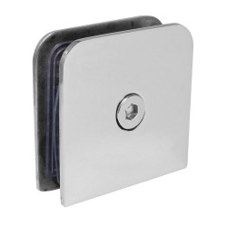 Clip cuadrado para cristal fijo cromo K-518-C Axcent