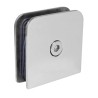 Clip cuadrado para cristal fijo cromo K-518-C Axcent