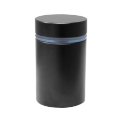 Herraje de fijación muro-vidrio negro Herrasa