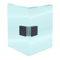 Clip vidrio-vidrio a 90° negro mate K-508N Axcent