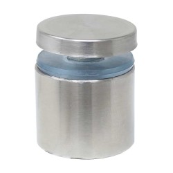 Soporte tubular para vidrio 25 x 25 mm acero inoxidable K-258 Axcent