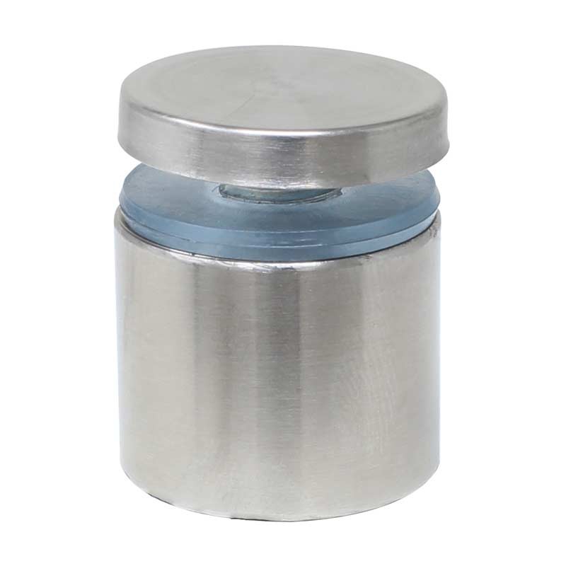 Soporte tubular para vidrio 25 x 25 mm acero inoxidable K-258 Axcent