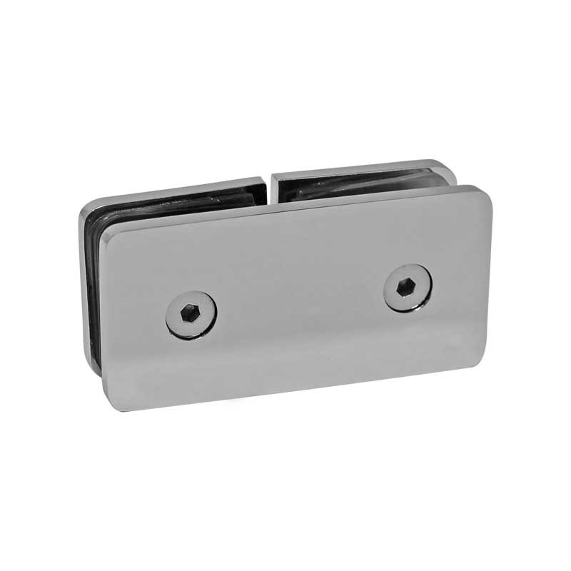 Clip vidrio / vidrio a 180° cromo BRK734 Bruken