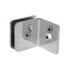 Clip para vidrio fijo a 90° cromo BRK733 Bruken