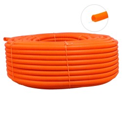 Poliducto corrugado naranja con guía 1/2" x 100 metros 10294 Adir