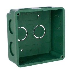 Caja de registro sin tapa 4" x 4" verde CAJA019 Argos