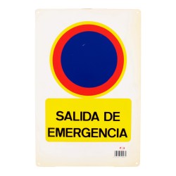 Señalamiento "Salida de emergencia" 30 x 45 cm