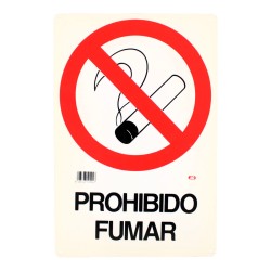 Señalamiento "Prohibido fumar" 30 x 45 cm