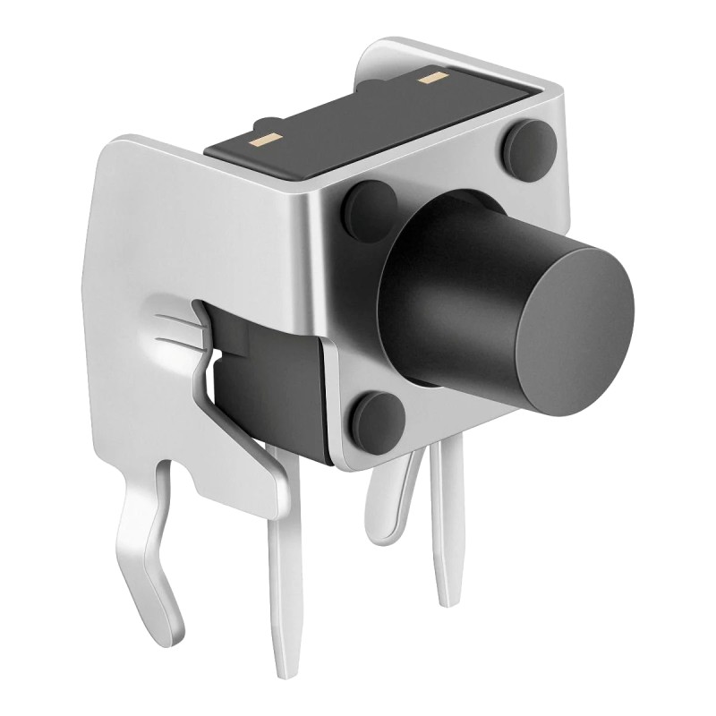 Micro switch de push horizontal, con 2 terminales, chásis y vástago mediano AU-1013 Steren