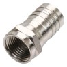 Conector macho tipo "F" para cable RG6, con anillo largo 200-035 Steren