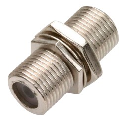 Cople jack a jack tipo F para conectores RG59, con tuerca 200-053 Steren