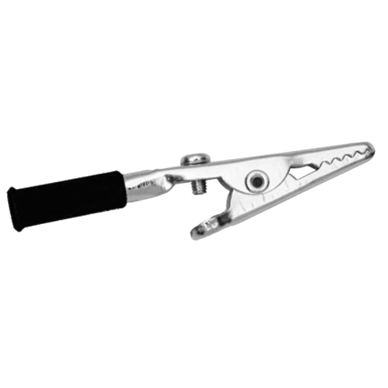 Caimán mediano para conector tipo Phillips (banana), negro CAI-103N Steren