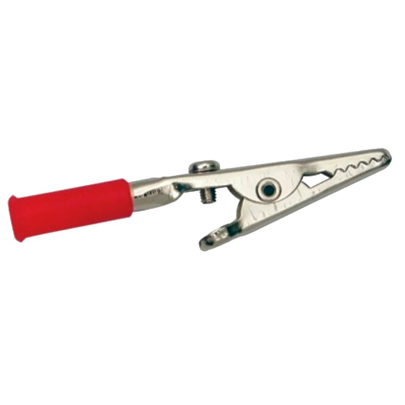 Caimán mediano para conector tipo Phillips (banana), rojo CAI-103R Steren