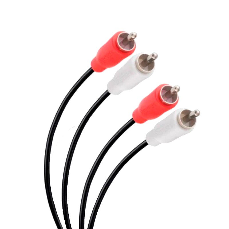 Cable RCA 2 plug a 2 plug de 1,8 m, ultradelgado 255-125 Steren