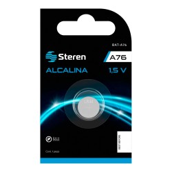 Pila alcalina tipo botón LR44 BAT-A76 Steren