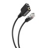 Adaptador telefónico RJ9 a dos jack 3,5 mm 300-120 Steren