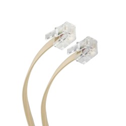 Cable plug a plug RJ11 de 15 m para extensión telefónica 304-050 Steren