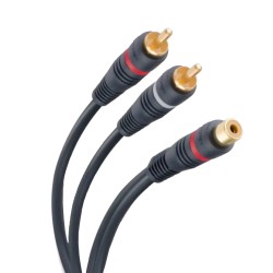 Cable RCA 2 plug a jack de 15 cm 254-025 Steren